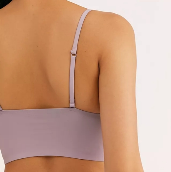 Free People Sage Longline Bralette Amethyst Purple - Picture 3 of 6